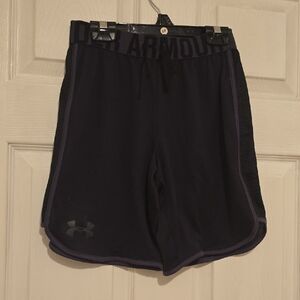 Under Armour Black and Gray Performance Shorts
